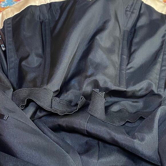 Vintage Y2k Camille La Vie Gown Beaded Strapless Satin Sweetheart Black Beige 10 - Picture 11 of 12